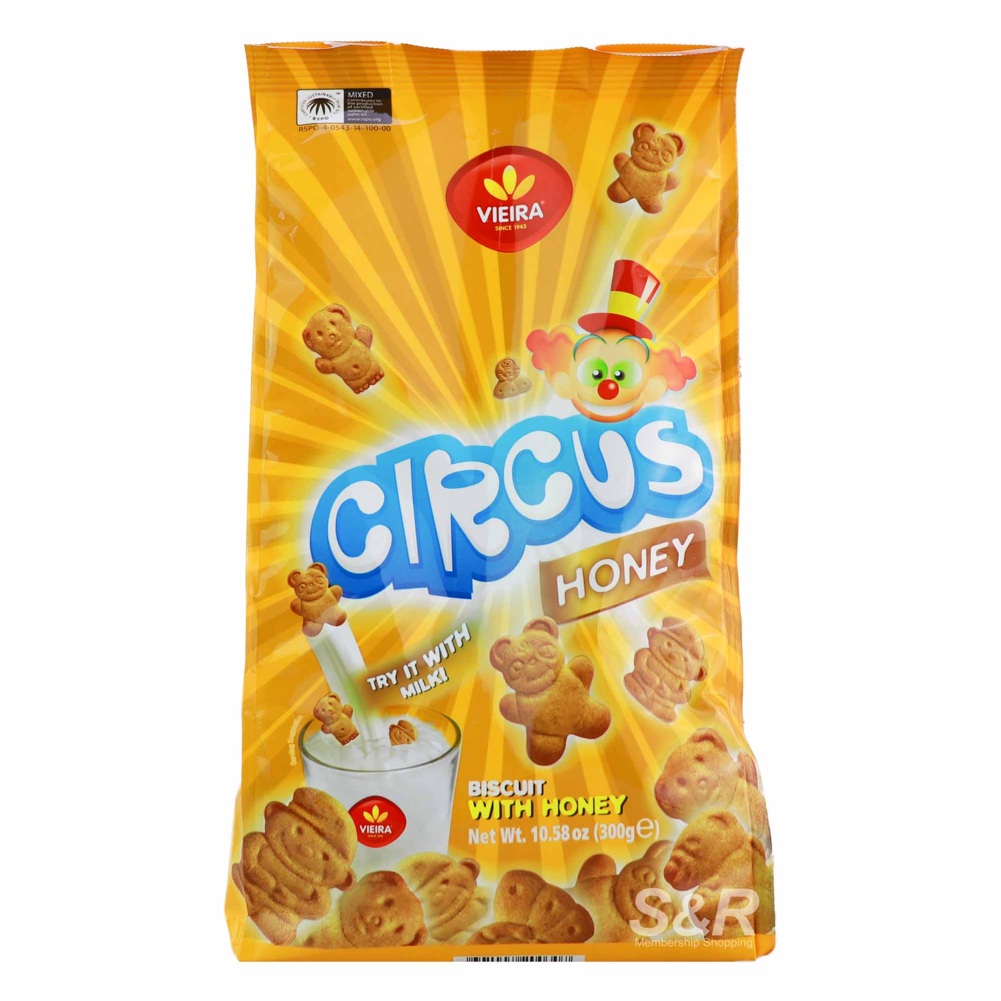 Vieira Circus Honey Biscuits 300g Vieira Circus Honey Biscuits 300g